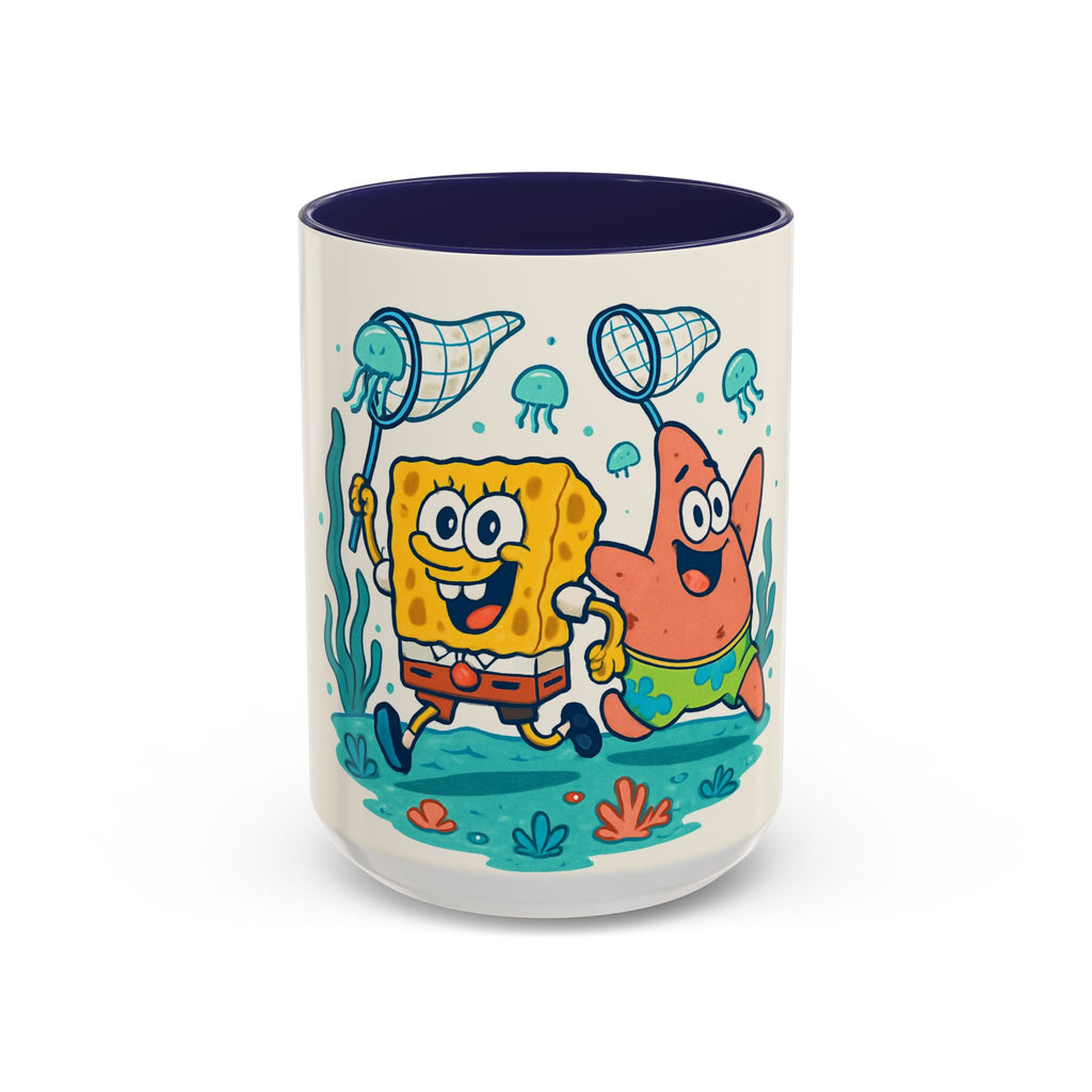 SpongeBob & Patrick Coffee Mug — Funny Cartoon Ocean Friends Accent Mug (11/15oz)