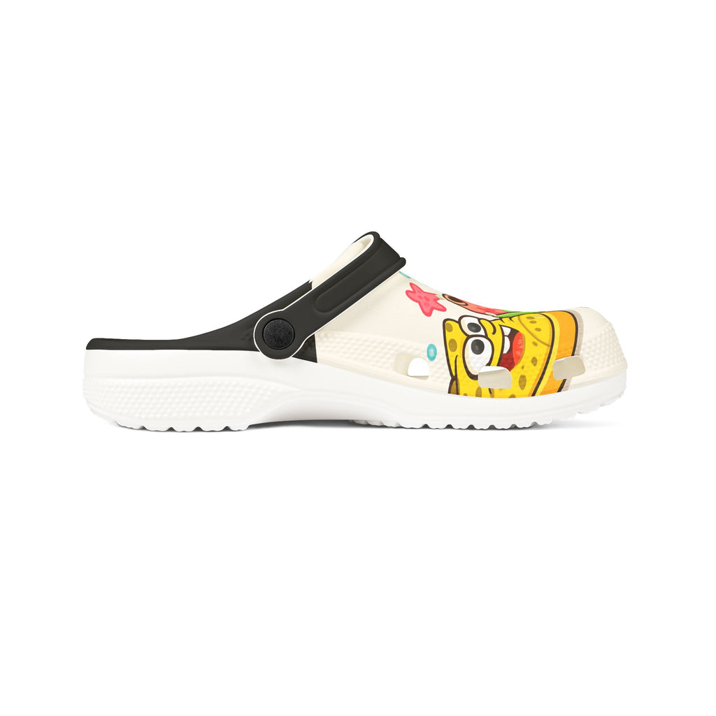 Sponge Cartoon EVA Clogs - Colorful Beachy Kids & Teens Slip-On Shoes