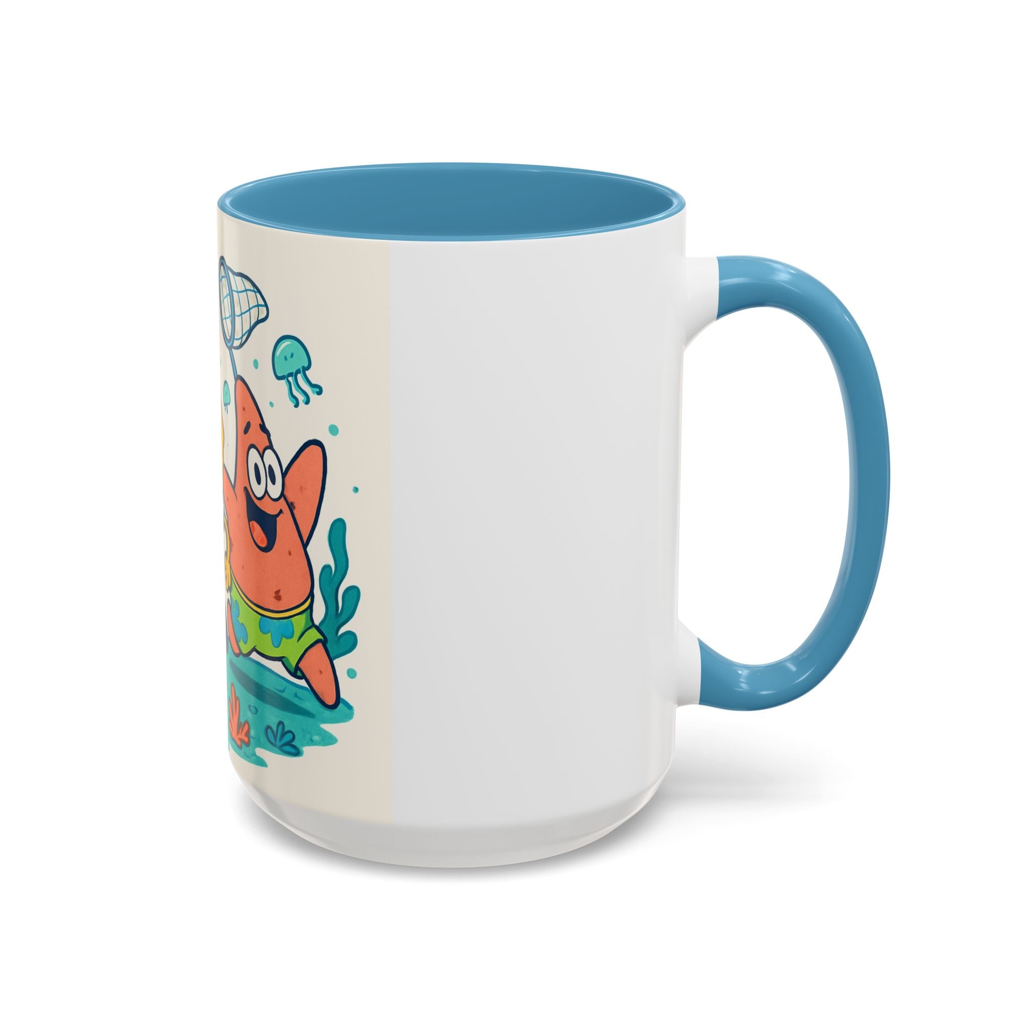 SpongeBob & Patrick Coffee Mug — Funny Cartoon Ocean Friends Accent Mug (11/15oz)